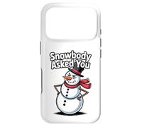 Custodia per iPhone 17 Pro Snowbody Asked You Sarcastic Sassy Snowman Divertente Natale