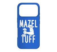 Custodia per iPhone 17 Pro Sollevamento pesi Braccio Allenamento Pun Mazel Tuff Ebrei Bar Mitzvah