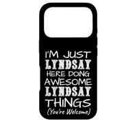 Custodia per iPhone 17 Pro Solo Lyndsay Here Doing Lyndsay Things Nome