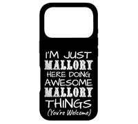 Custodia per iPhone 17 Pro Solo Mallory Here Doing Mallory Things Nome