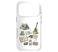 Custodia per iPhone 17 Pro Solo Nature - Diario da campeggio, vintage, con icone della foresta