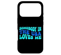 Custodia per iPhone 17 Pro Somebody in The USA Loves Me Modern Boho Vibe
