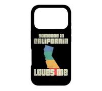 Custodia per iPhone 17 Pro Someone In California Loves Me Retro Land Map Stato