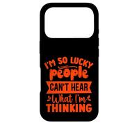 Custodia per iPhone 17 Pro Sono così fortunato che le persone non sanno cosa sto pensando