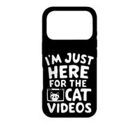 Custodia per iPhone 17 Pro Sono qui solo per i video di gatti Meme divertenti su Internet Cat