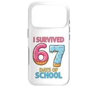 Custodia per iPhone 17 Pro Sono sopravvissuto a 67 giorni di scuola Gelato Sei sette insegnante