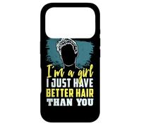 Custodia per iPhone 17 Pro Sono una ragazza ho solo capelli migliori di te orgoglio per capelli corti