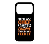 Custodia per iPhone 17 Pro Sono uno chef che non posso aggiustare stupido ma posso nutrirlo