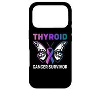 Custodia per iPhone 17 Pro Sopravvissuto al cancro alla tiroide del nastro della farfalla