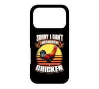 Custodia per iPhone 17 Pro Sorry I Can't I Have Plans With My Chicken Funny Animal