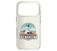 Custodia per iPhone 17 Pro Souvenir vintage retrò del paesaggio del Kazakistan