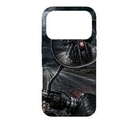 Custodia per iPhone 17 Pro Specchietto retrovisore per motociclista Grim Reaper Horror