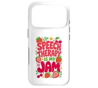 Custodia per iPhone 17 Pro Speech Therapy is My Jam Boho Floral SLP Speech Therapist