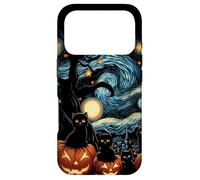 Custodia per iPhone 17 Pro Spettrale Halloween Gatti Notte Stellata Zucca Notte Notte