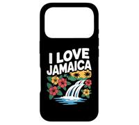 Custodia per iPhone 17 Pro Spiaggia tropicale con cascata I Love Jamaica