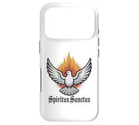 Custodia per iPhone 17 Pro Spirito Santo & Pentecoste Colomba Cattolica Latina Messa