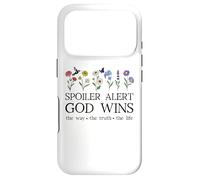 Custodia per iPhone 17 Pro Spoiler Alert God Wins I've Read the Final Chapter Christian