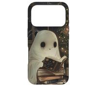 Custodia per iPhone 17 Pro Spooky Ghost Reading Holiday Christmas Tree