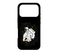 Custodia per iPhone 17 Pro Squatting Gopnik Slav with tracksuit in space T-shirt