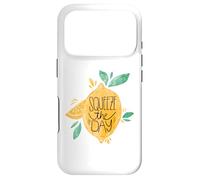Custodia per iPhone 17 Pro Squeeze The Day - Design artistico alla frutta al limone - Cogli il giorno