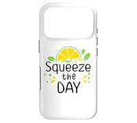 Custodia per iPhone 17 Pro Squeeze the Day Sign,Lemon Decor When Life Gives You Lemons