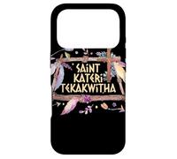 Custodia per iPhone 17 Pro St Kateri Tekakwitha Giglio del Santo cattolico Mohawk