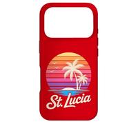 Custodia per iPhone 17 Pro St Lucia Caraibi Vacanza Retro anni '80 Tropicale