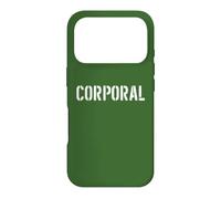 Custodia per iPhone 17 Pro Stampa frontale ufficiale delle forze armate grado caporale
