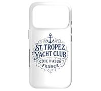 Custodia per iPhone 17 Pro Stampa vintage di St. Tropez Yacht Club Navy