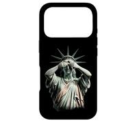 Custodia per iPhone 17 Pro Statua della Libertà che copre il suo volto nel caos politico della vergogna