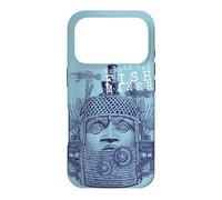 Custodia per iPhone 17 Pro Steampunk Aesthetic Macabra Encyclopedia Maya Statue