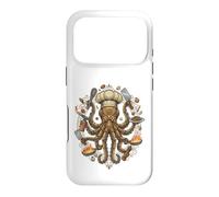 Custodia per iPhone 17 Pro Steampunk Octopus Chef Cook Mechanical Cuisine