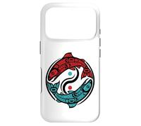 Custodia per iPhone 17 Pro Stile tribale dei nativi americani del salmone del Pacifico nord