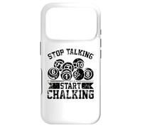 Custodia per iPhone 17 Pro Stop talking start chalking - Divertente biliardo palla 8