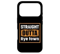 Custodia per iPhone 17 Pro Straight Outta Rye town, New York, Stati Uniti, Umorismo retrò angosciato