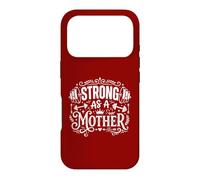 Custodia per iPhone 17 Pro Strong As A Mother, maglietta per sollevamento pesi per una mamma tosta