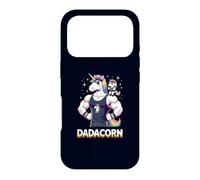 Custodia per iPhone 17 Pro Strong Like Dad: divertente palestra per allenamento con Dadacorn e Baby Unicorn