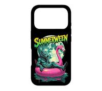 Custodia per iPhone 17 Pro Summerween Werewolf Retro Horror Beach Halloween in estate