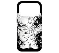 Custodia per iPhone 17 Pro Suonatore di ukulele Lezioni di musica grafica