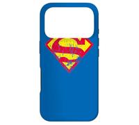 Custodia per iPhone 17 Pro Superman Classic yello & Red Logo Distressed