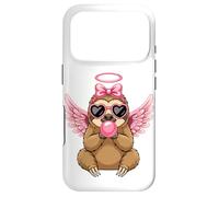 Custodia per iPhone 17 Pro Sweet Valentine's Day Sloth Angel With Pink Wings