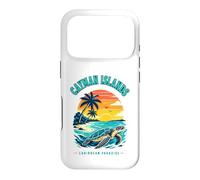 Custodia per iPhone 17 Pro T-shirt delle Isole Cayman Caraibi Paradise Sea Turtle Sunset
