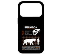 Custodia per iPhone 17 Pro Tabella delle taglie del gatto dentato a sciabola Smilodon