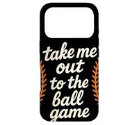 Custodia per iPhone 17 Pro Take Me Out To The Ball Game Retro Baseball Laces Baseball