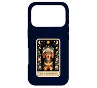 Custodia per iPhone 17 Pro Tarocchi Bassotto Celeste Floreale Cucciolo Art Witchy Dog Mom