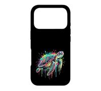 Custodia per iPhone 17 Pro Tartarughe del mondo Color Splash Paint Art