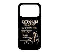 Custodia per iPhone 17 Pro Tattoo Meme Humor Lezione Satira Stigma Appassionati del tatuaggio