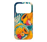 Custodia per iPhone 17 Pro Tavolo da frutta tropicale sotto ombre di palma