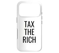 Custodia per iPhone 17 Pro Tax The Rich - Clean Black Font