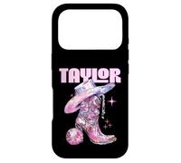 Custodia per iPhone 17 Pro Taylor Outfit Disco Rosa Cowgirl Camicia Donna Teen Ragazze Nome